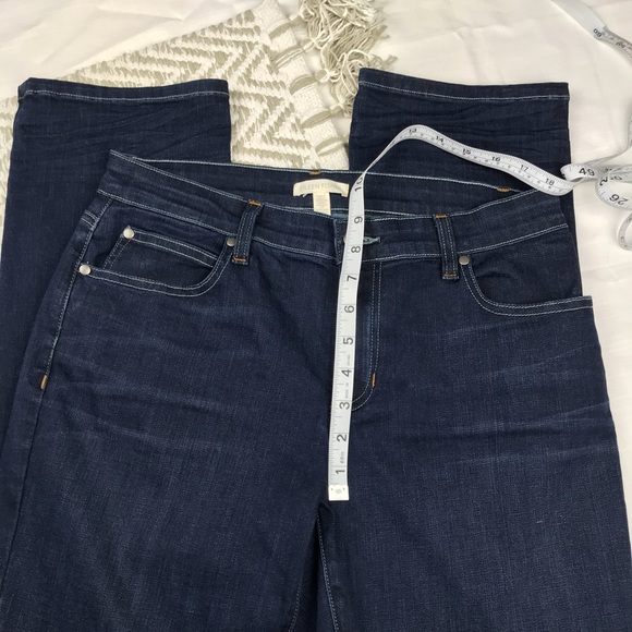 Eileen Fisher Straight Leg Dark Wash Jeans - Picture 5 of 8